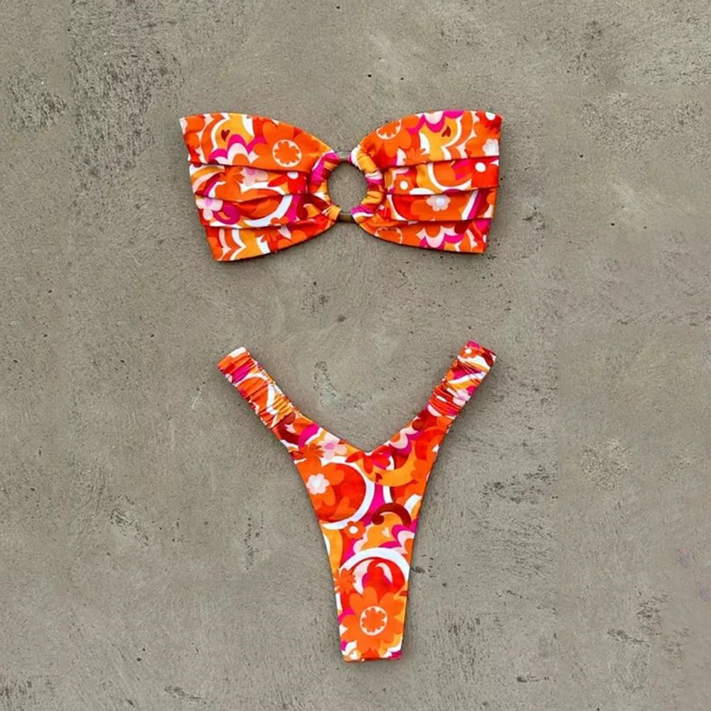 Micro Bikini Push Up Women Swimsuits 2025 Sexy Female Swimwear Brazilian Bikini Set Thong Biquini Swim Suits Print Beachwear 250409