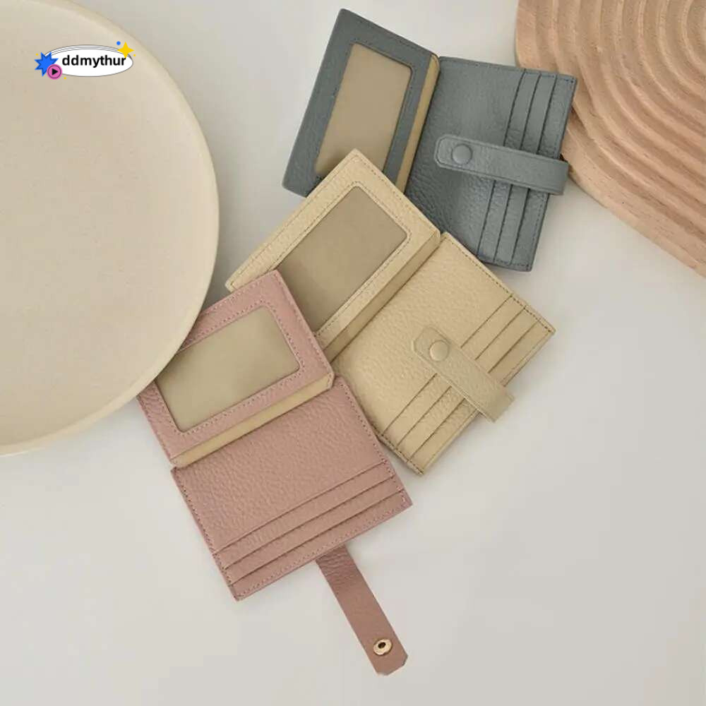 Ultra-thin PU Leather Female Wallets Multifunction Small Soft Cowhide Coin Purse Card Holder Money Bag For Men Women ddmythur