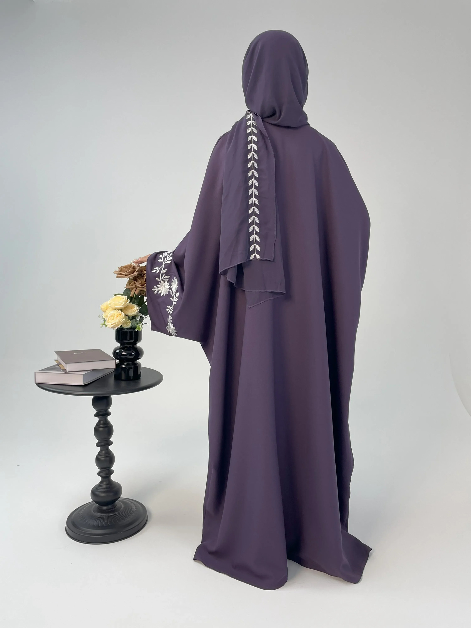 Cross border trade womens Muslim clothing Abaya ed tops robes 250409