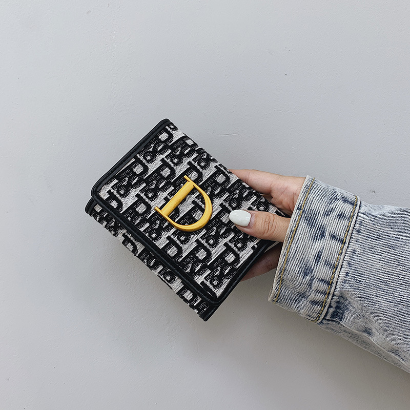 Luxury hand-held wallet for men and women, long three fold large capacity classic versatile wholesale, multi card slot card wallet, wallet, zero walle