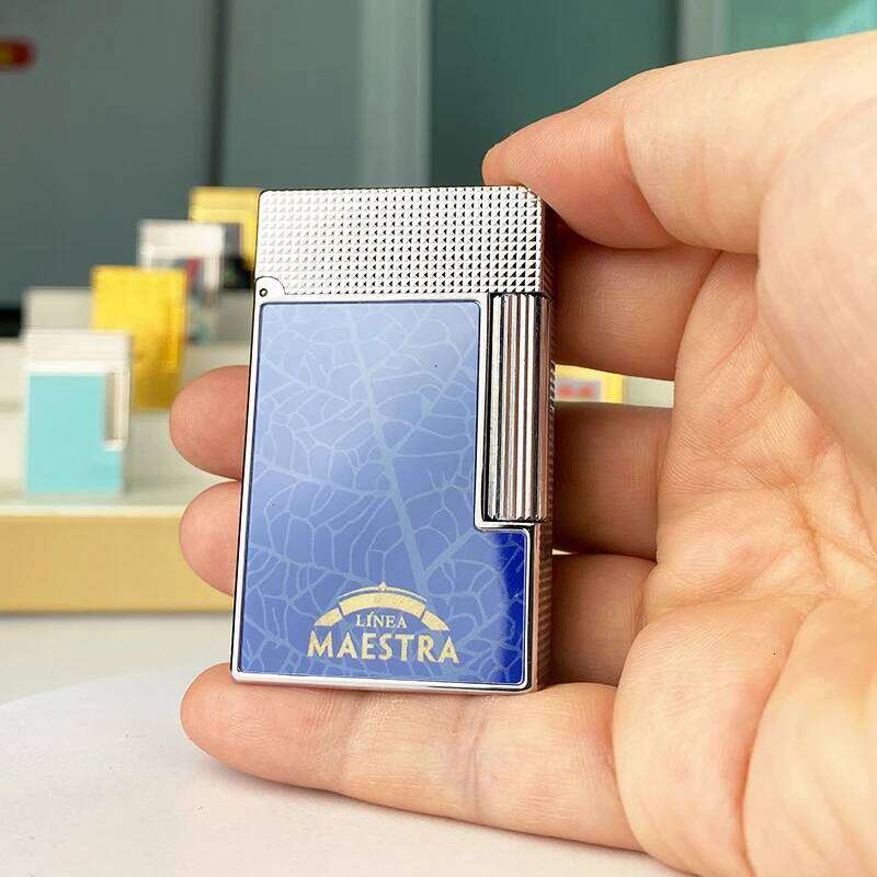 New Commemorative Edition Luxury Lighter Single And Double Flame Flat Tone Natural Paint Smoker L2 Series 19003 High-Quality DP