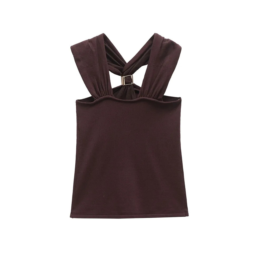 Trafshe Womens Summer Tank Camis Top Y2k Sexy Shoulder Strap Street Clothing 4938116 250409