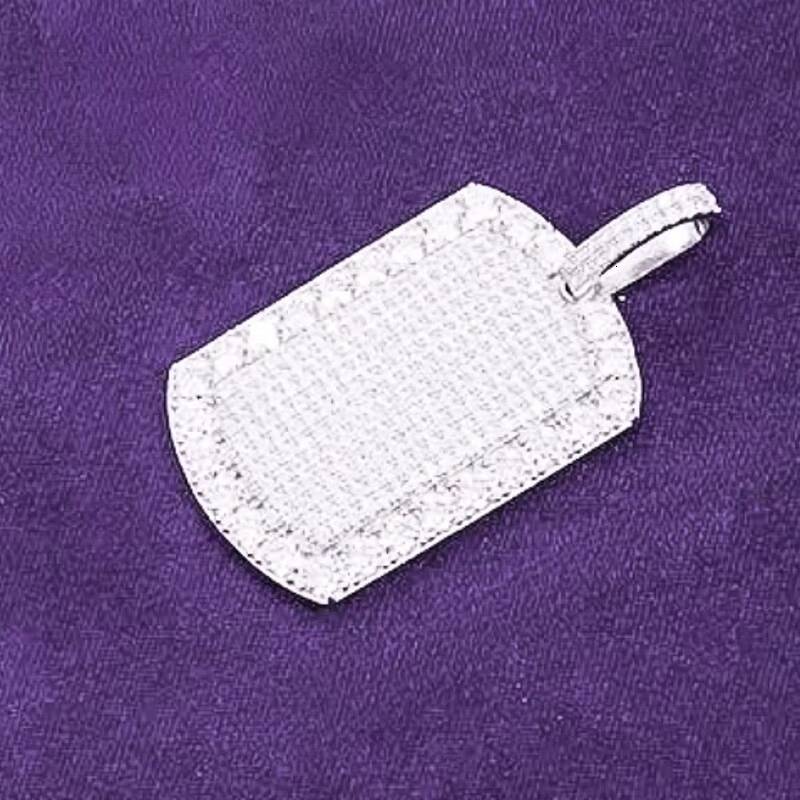 Pass Diamond Tester Hip Hop D Color VVS Moissanite Square Halo Pendant With 925 Sterling Silver GRA Women Men