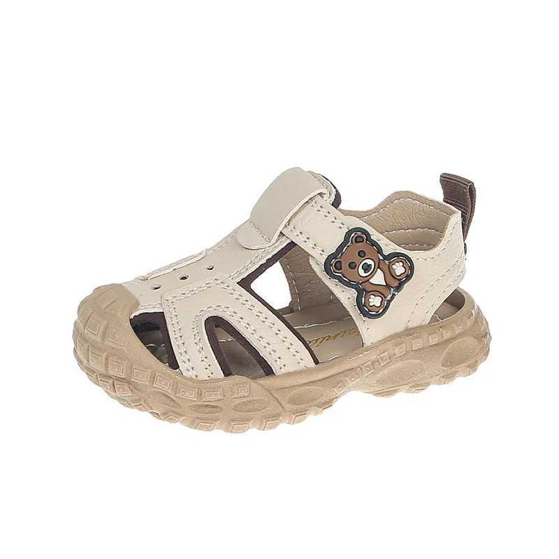 Summer walkers new comfortable and fashionable baby shoes casual simple and soft soles boys shoes anti slip cartoon cute daily baby sandals X250409