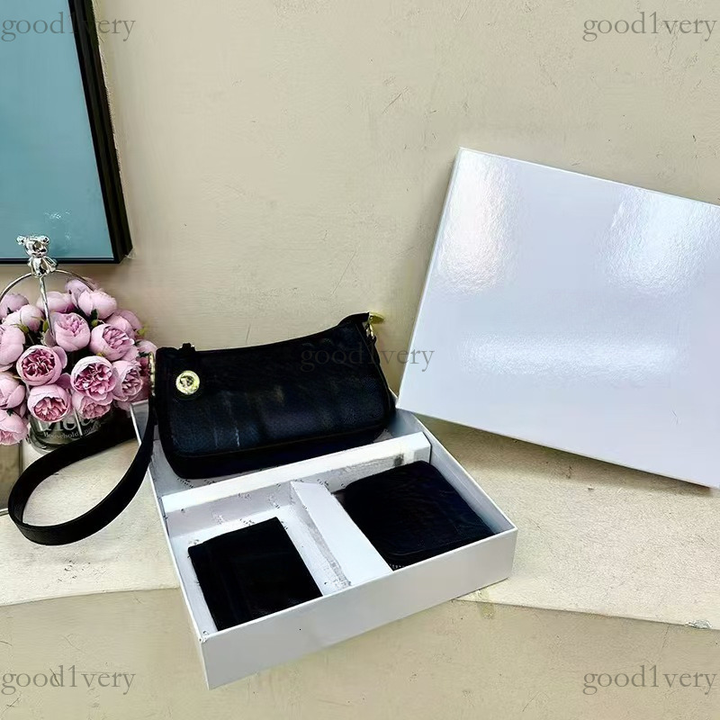 Designer Bag Women Axillary Handbag Purse Bags Top Quality Flap Shoulder Bag Black White Bags Three And One Combination Set