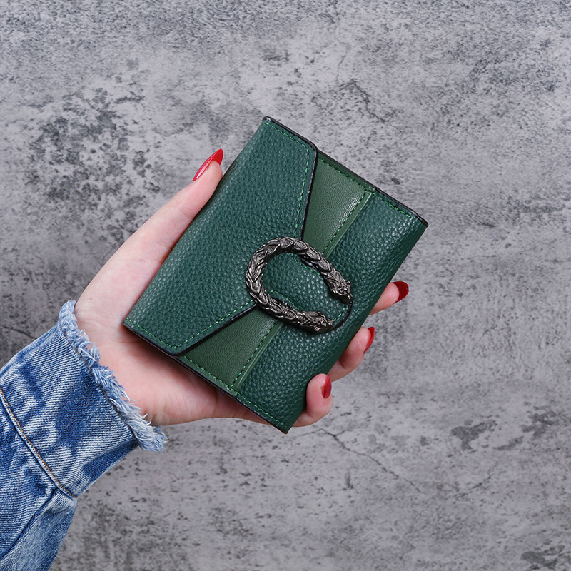 New Women's Wallet Short Leather Bag Patchwork Money Clip Small Clutch Multi-functional Luxury Bag Multi-card Slot Designer Bag Card Holder