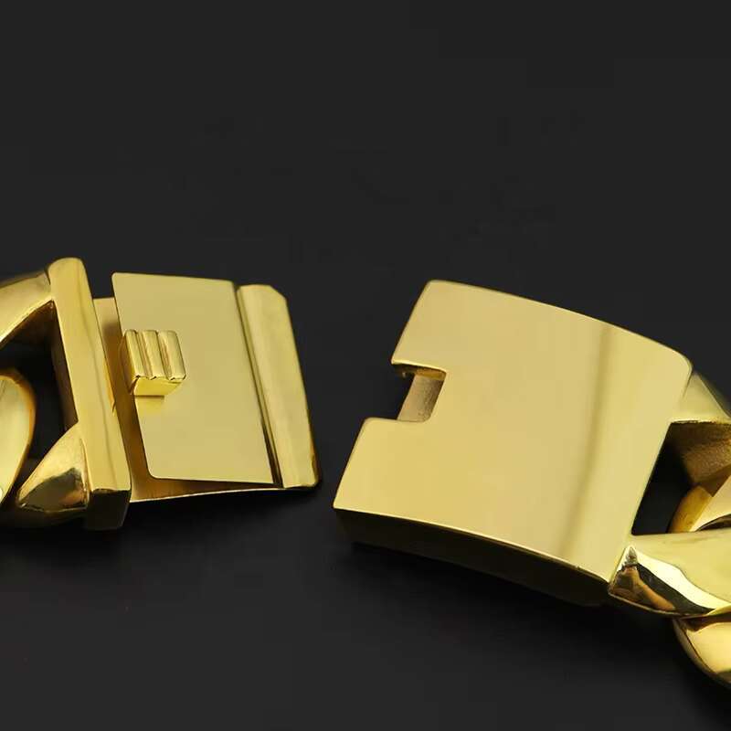Cuban Chain Necklaces Stainless Steel 30MM Width Heavy 18K PVD Gold Miami Hip Hop Party Jewellery
