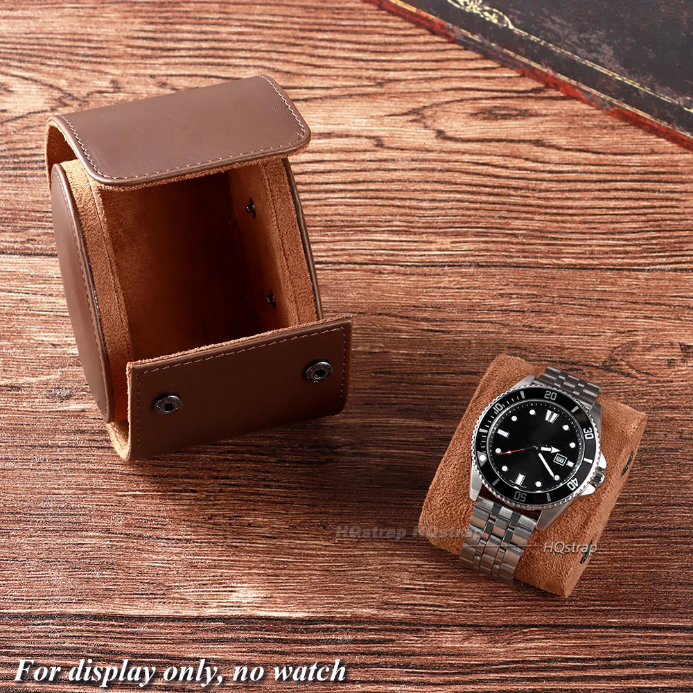 Portable Watch Storage Box PU Leather Watch Roll 1 2 3 Slots Travel Bag Gift Case Vintage Wristwatch Organizer Watches Pouch 251107