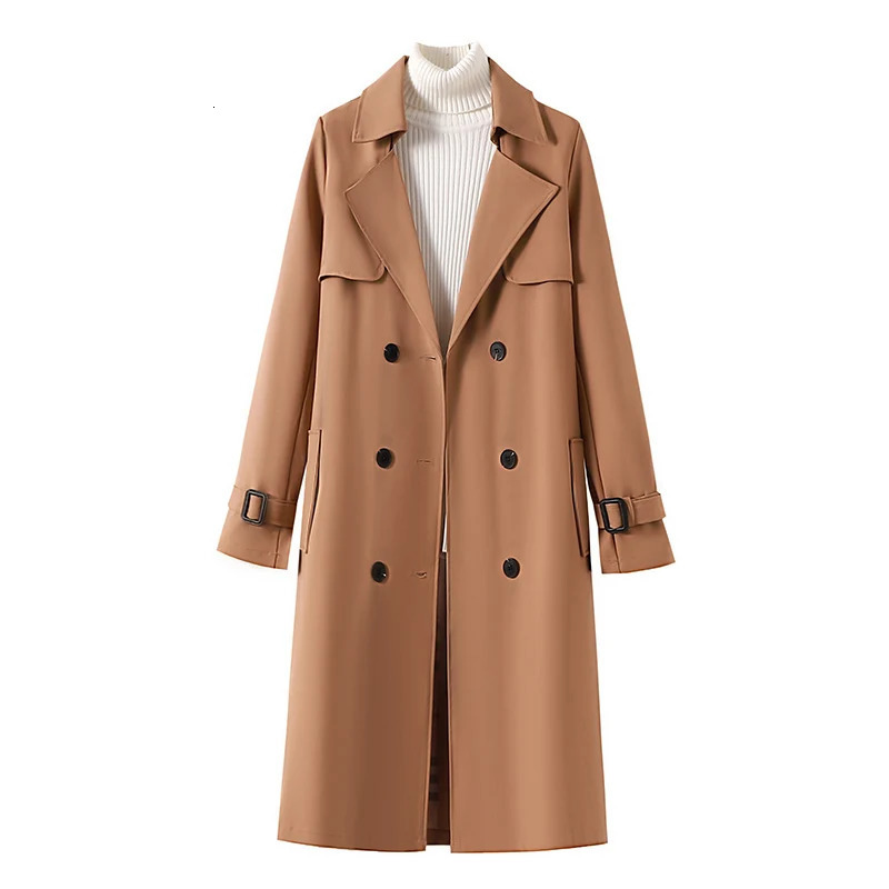 Womens Fashion Winter Clothing Long Coat and Jacket Belt Double Chest Short 250409