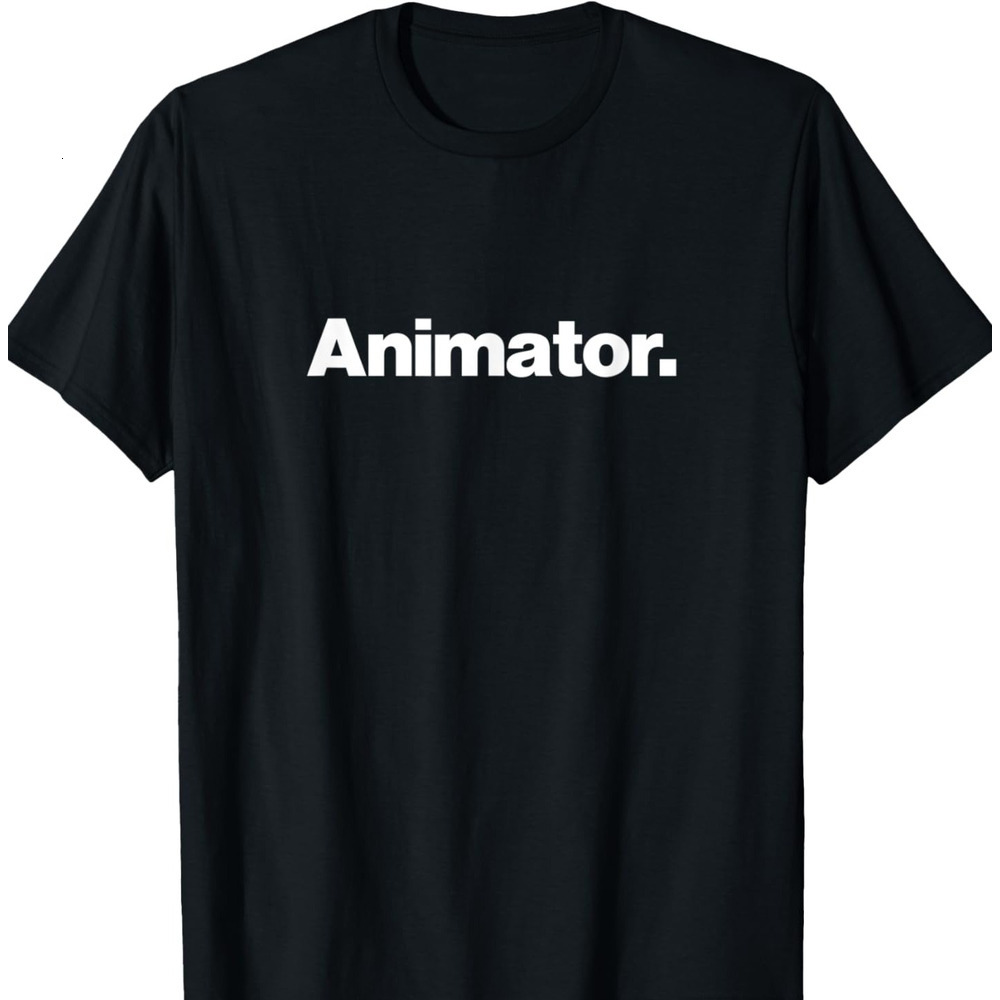 T shirt for Mens Animator Animation Graphic Tee Casual Tops Clothes Short sleeve