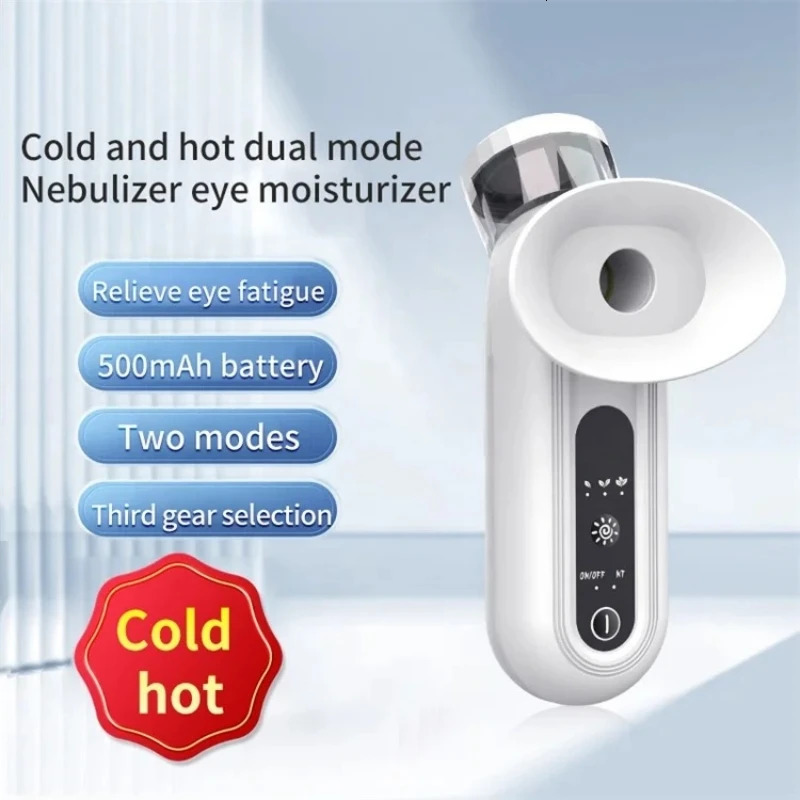Heated Nano Eye Mist Sprayer Electric Eye Steamer with Warm Compress Moist Heat Relief Dry Eyes Portable Eye Drops Tool 250409