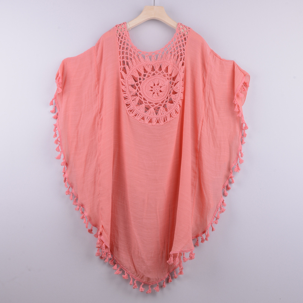 2024 new sexy off shoulder hollowed out loose oversized fringe bikini ins style outerwear womens jumpsuit