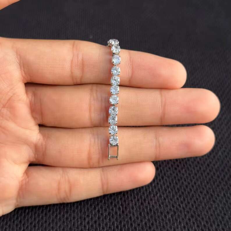Trendy Fashion Forward Fine Jewelry Moissanite Diamond Studded Cuban Chain Bracelets for Sale From India