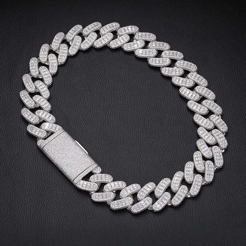 28mm Big Heavy Hip Hop 5A+ CZ Stone Paved Bling Iced Out Solid Round Cuban Miami Link Chain Necklaces for Men Rapper Jewelry