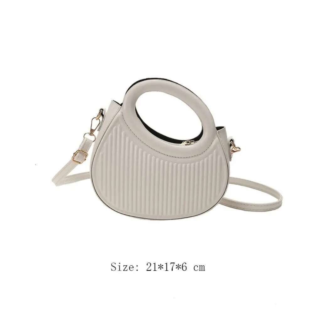 Fashion Women Shoulder Armpit Design Underarm Pleated Saddle Solid Color Messenger Bag Purse Handbags