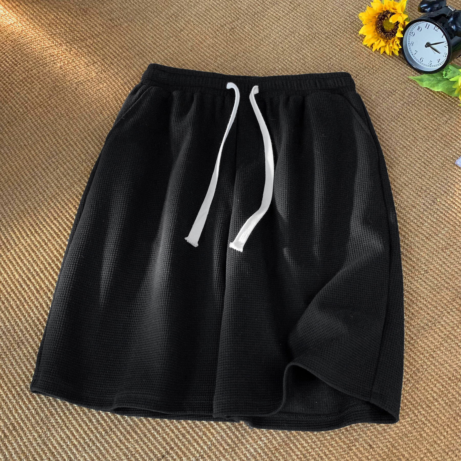 2025 New Designer Men Shorts Waffle For Men Summer Thin Style New Loose Casual Sports Trend Brand Beach American Five Part Shorts