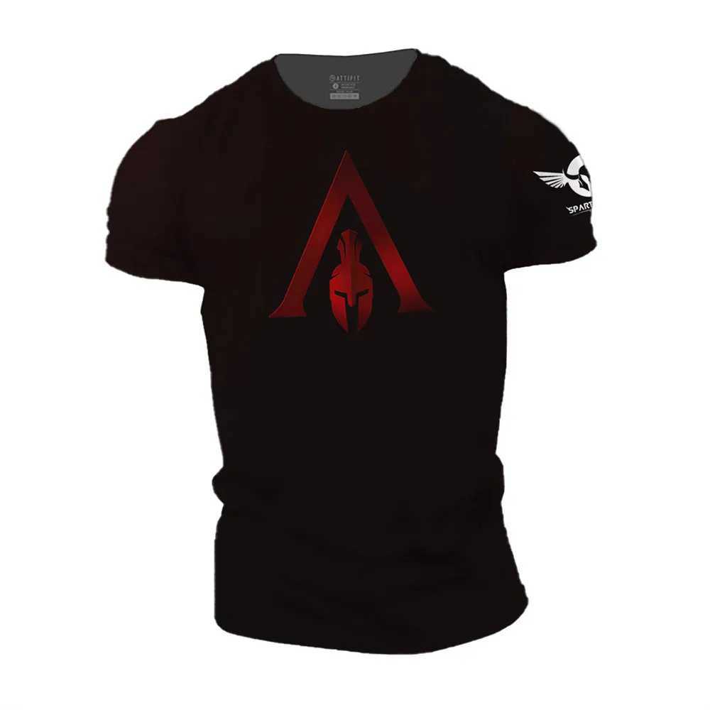 Spartan Warrior 3D Printed Ultra Fine T-shirt Summer Crewneck Short Sleeve High Quality Loose Breathable TopXJ250409
