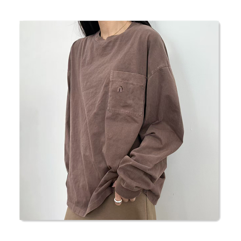 Women long sleeved tshirt designer womens t shirt spring/summer letter cloth sticker printed single wear base shirt versatile fashion loose casual couple shirts top