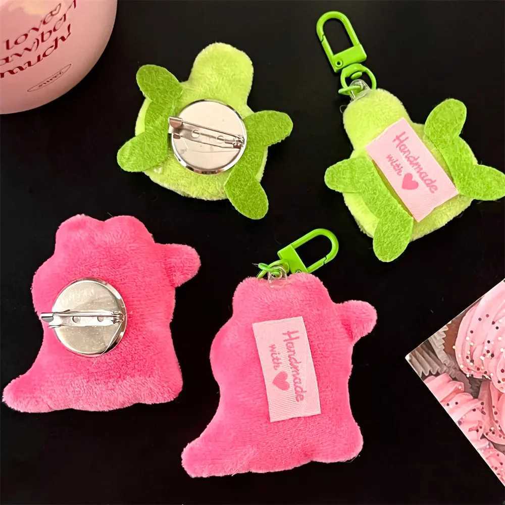 Cute and lovely pet bag pendant cartoon plush Iittle crocodile turtle doll keychain pendant girl backpack pinXJ250409