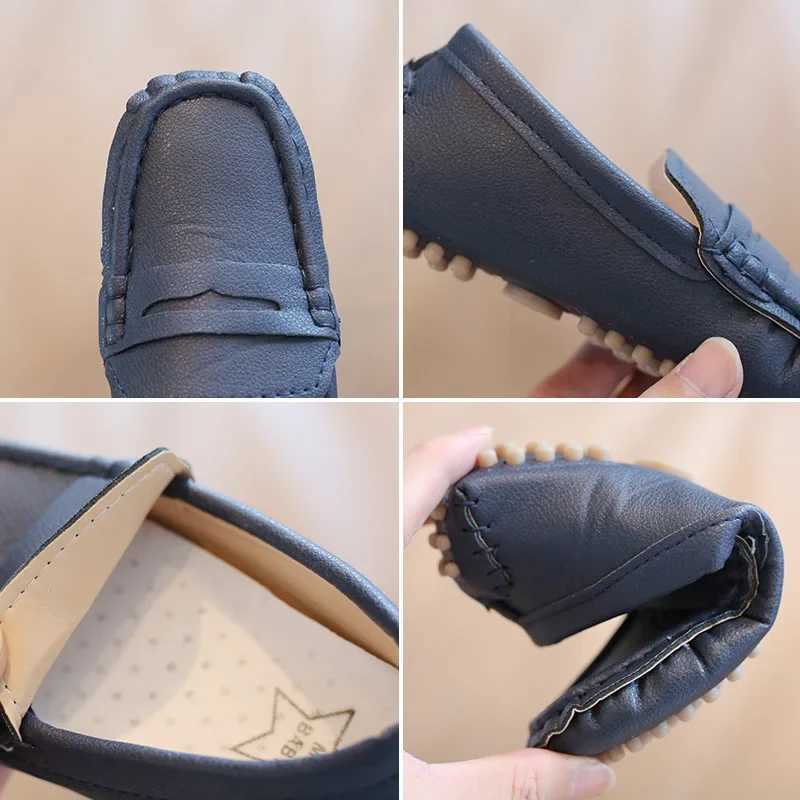 Childrens casual shoes boys Loafers childrens apartment Slip on Moccasins 2025 spring new simple breathable soft fashion shallow party hot X250409