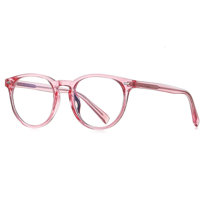 VICKY Unisex Retro Round Myopia Prescription Reading Glasses Women Anti Blue Light Blocking Optical Eyeglasses Frame Men PFD2117 250407