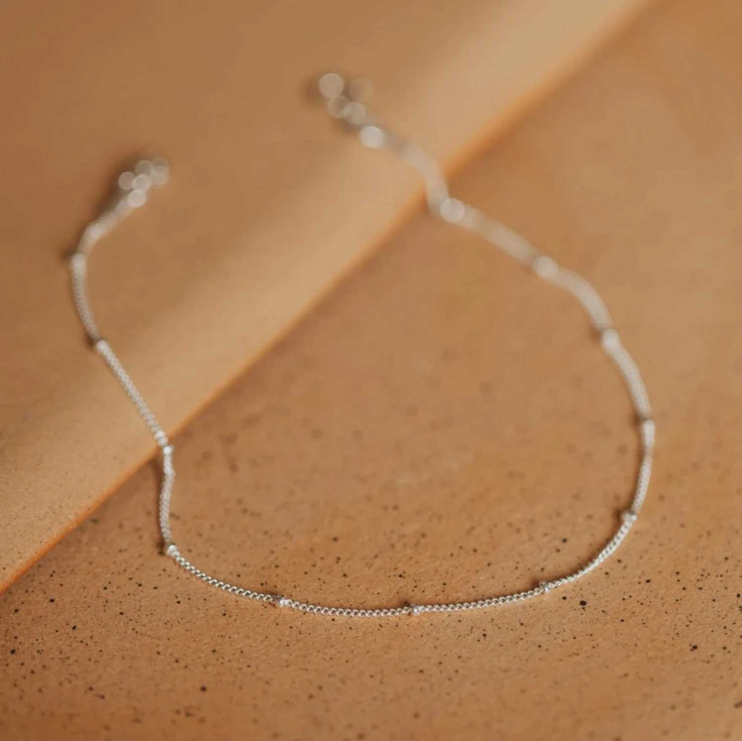 SUNIBI Fashionable Stainless Steel Minimalist Bead Decor Anklet Chain For Women Wholesale Dropshipping Z250408