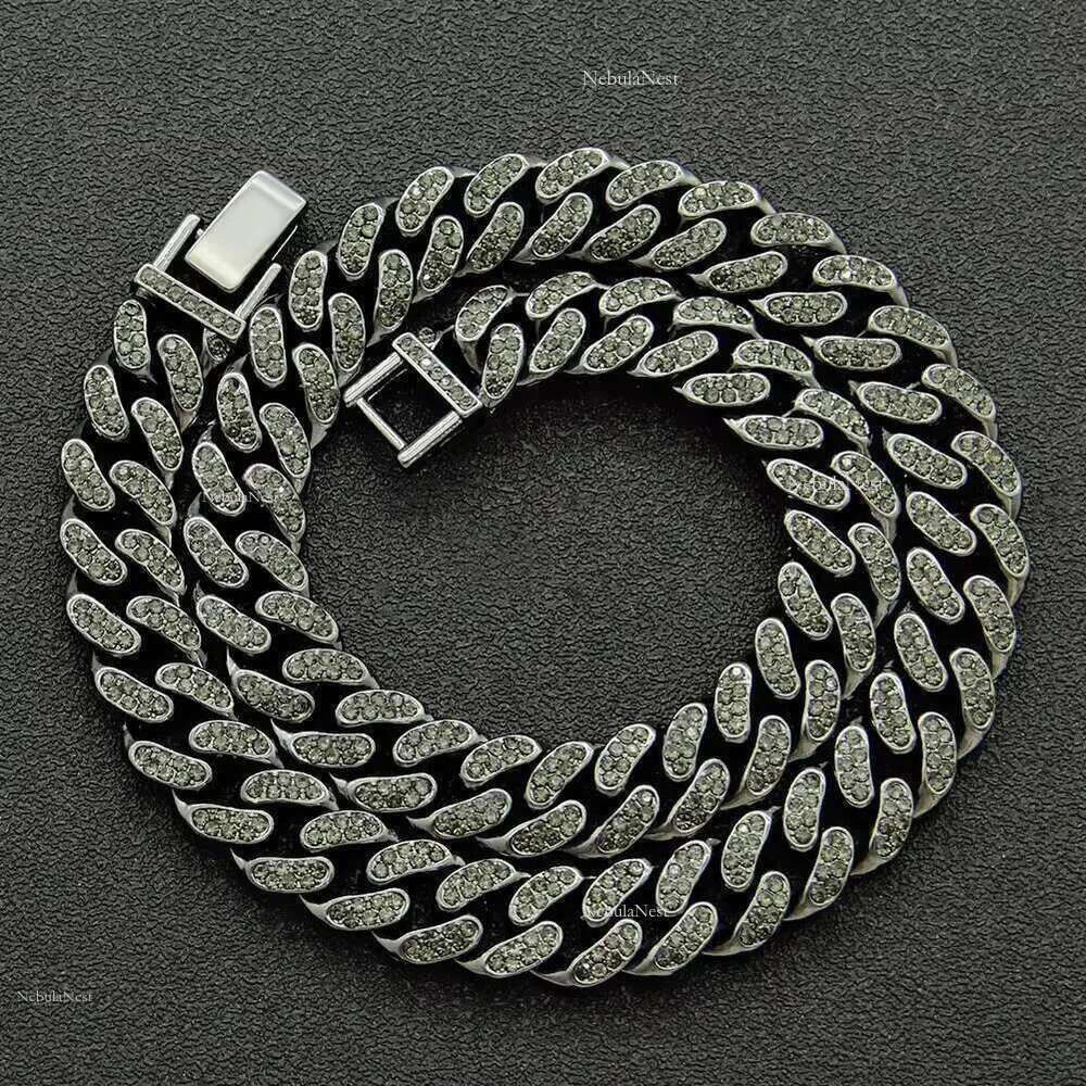 Cadena Cubana Hombre Moissanite Hip Hop Jewelry Gold Sier Men Necklace Cuban k Chain
