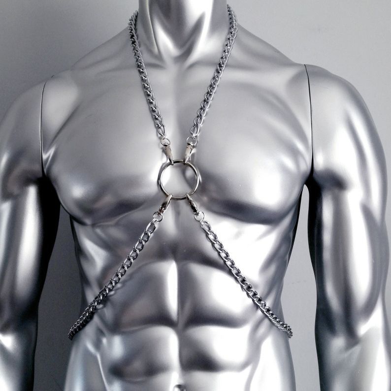 Stage Wear Dance Accessories Leather Punk Chest Straps Harness Belt Carnivals Dance Costume