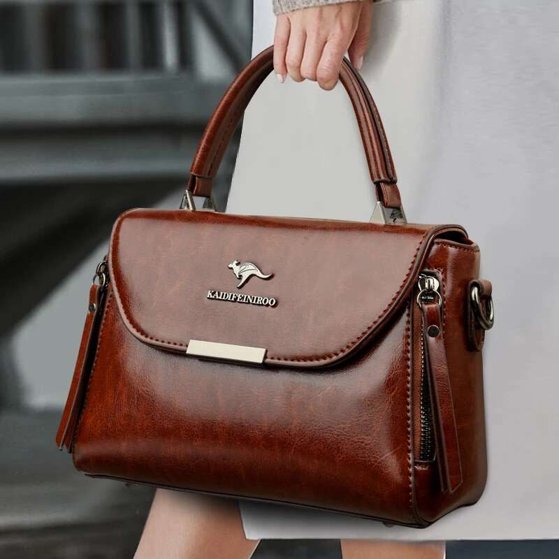 Fashion Trend Retro Women's Handbag High Quality Soft Leather Womens Wallet Small Square Bag Famous Female Crossbody Bags