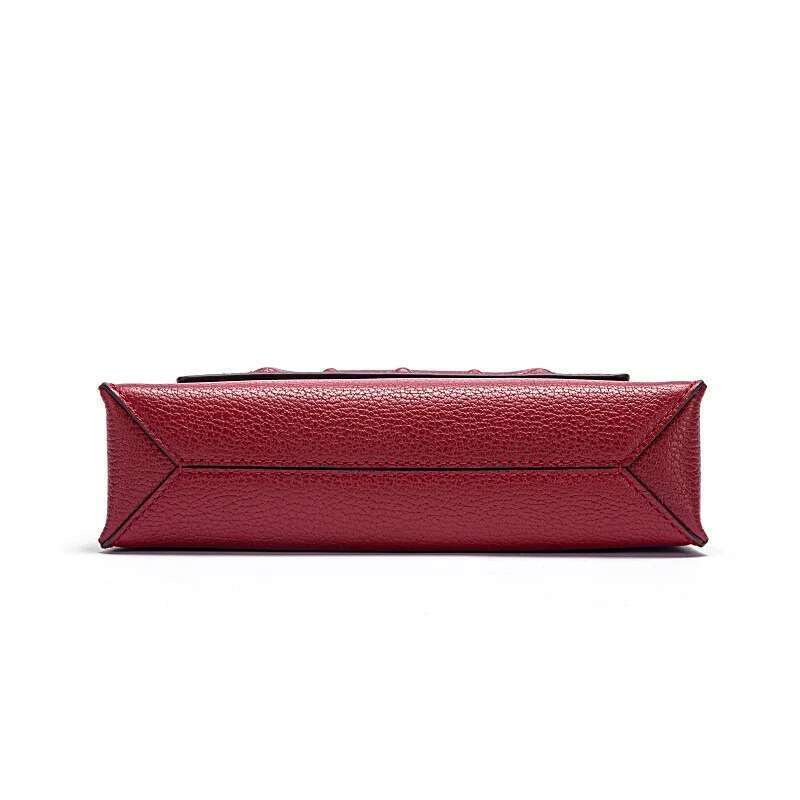 Retro Classic Style Simple Solid Colour Handbag Exquisite Multifunctional Women's Shoulder Bag