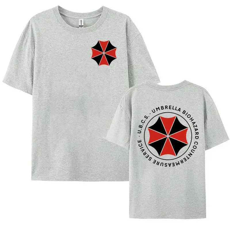 Umbrella Corporate Graphic T-shirt Biochemical Clothing T-shirt Mens Y2k Harajuku Ultra fine Cotton T-shirt Street ClothingXJ250409