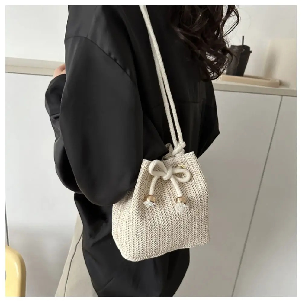 womens cross body bag soft woven turf shoulder summer beach handbag 250408