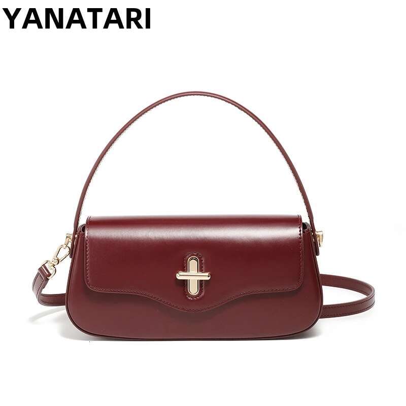 YANATARI Handbags Female Crossbody Shoulder Bag Women Bags New Fashion 2025 Genuine Cowhide Leather Satchel