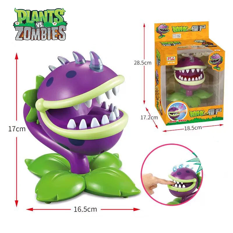 Plants Vs Zombies Licensed Chomper Battle Strategy Set Bulk Stock - Interactive Claw Machine Action Figure Collectible Toy Family Party Game Kids Gift