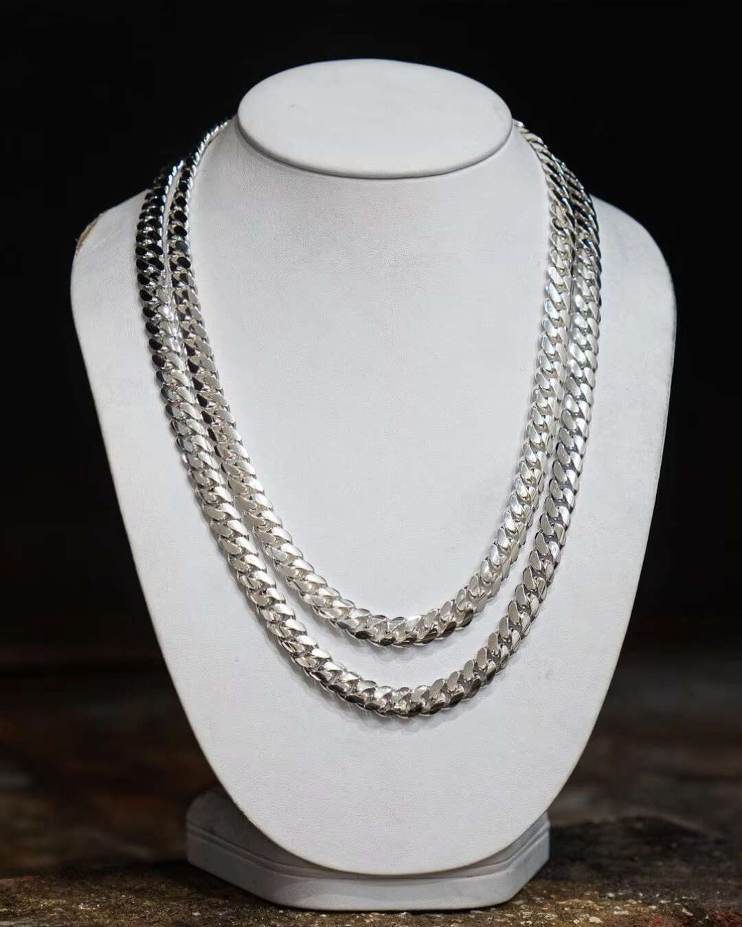 11 mm 925 Sterling Silver Hip Hop Miami Cuban Link Chain 18K Rapper Mens Cuban Necklace Gold Party Engagement Gift