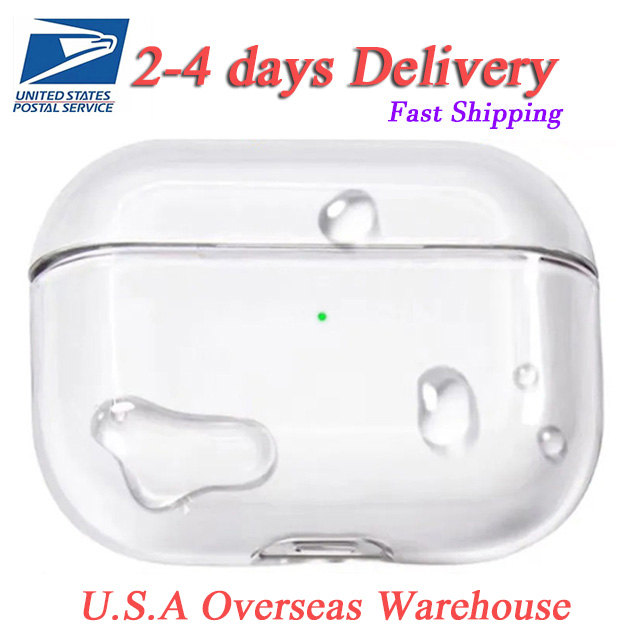 US Warehouse earbuds Pods Pro 3 USB-C With ANC Metal Wireless Earphone Accessories Transparent Waterproof Protective case Air Pro Max Headphone For xiaomi iphone