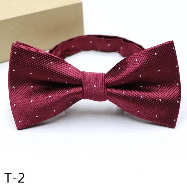Korean Fashion Dot Collar Wedding Gift Silver Dot Bow Formal Dress Bow Fashion Mens Bow 250407