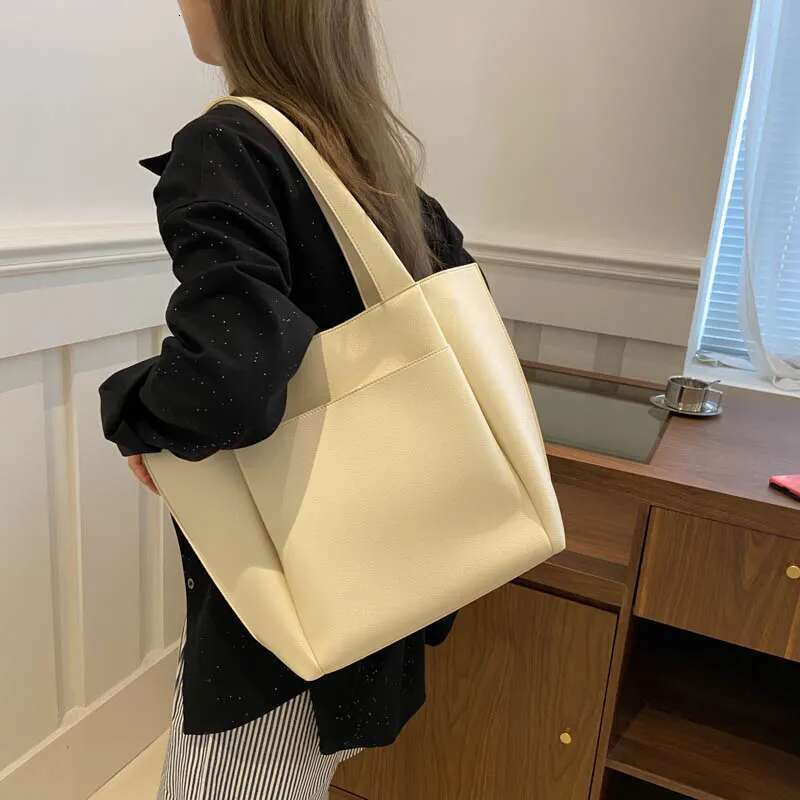 MOODS Zippered Tote Bags For Women Litchi Pattern Soft PU Leather Big Capacity Shopper Shoulder Bag 2024 Designer Handbag