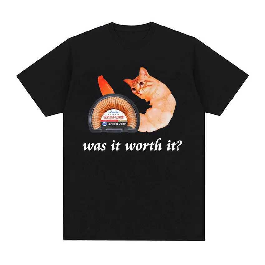 I eat cement cursed cat interesting meme T-shirt mens fashionable casual short sleeved T-shirt mens ultra-fine cotton T-shirt topXJ250409