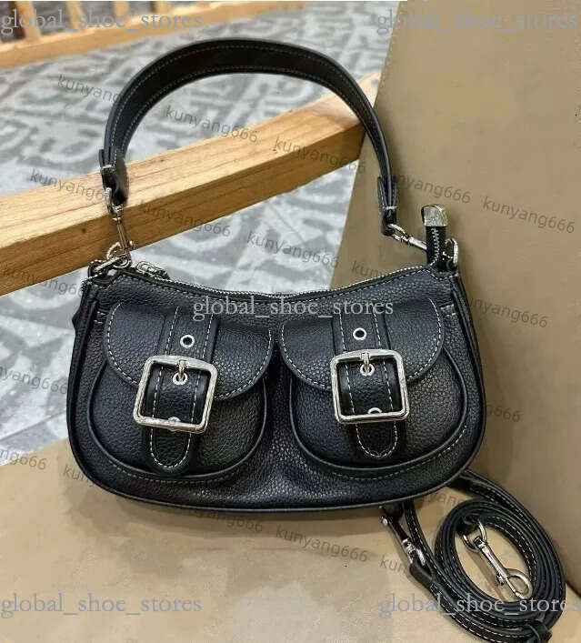 Ashionable ASHTON Women Vintage Designer Bags Shoulder Bag Double Pocket Single Denim Tote Stylish Underarm Bags Large Capacity Retro Handbag