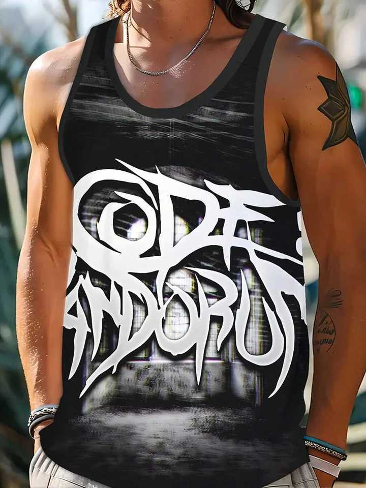 Summer Street Fashion Mens Tank Top Daily Leisure Mens Tank Top Outdoor Sports Mens Tank Top Pirate Ship Printing Tank TopXJ250409