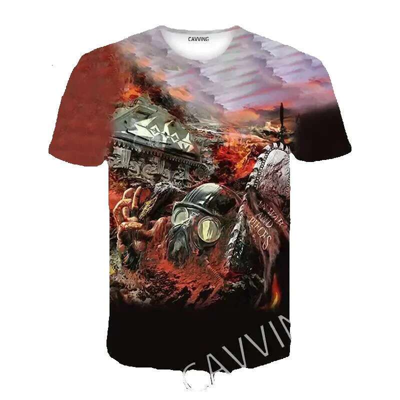 Cavving 3D printed Sodom Band casual hip-hop T-shirt Haruku Styles men's/women's top
