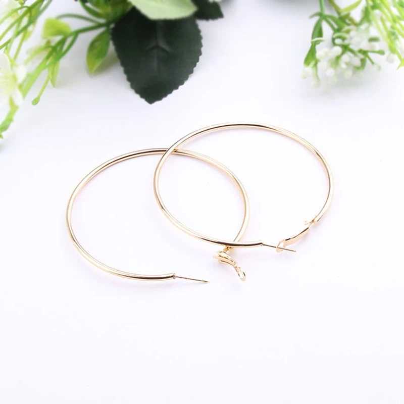 6Pairs Punk Big Circle Hoop Earrings Set for Women Girls Steampunk Ear Clip Punk Style Earring Ear Ring Wedding Jewelry Gift Z250408