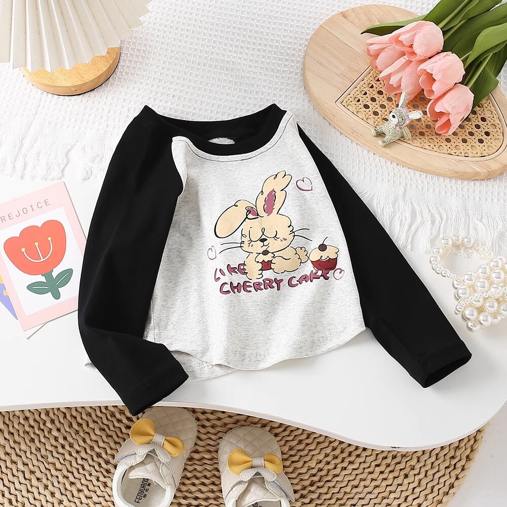 Ddmyshoesvip Girls Long Sleeved T Shirt Spring Autumn New Style Stylish Bottom Shirt Medium Large Children S Slim Fit And Slimming Top Trendy