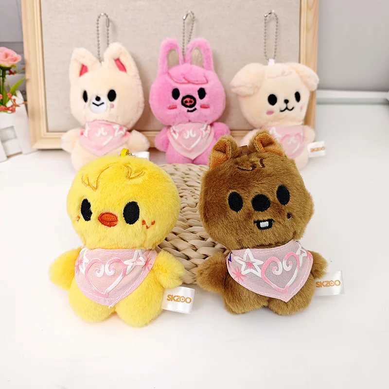 10cm New Stray Childrens Plush Doll SKZOO Saliva Towel Beanie Eye Li Longfu Keychain Fan GiftXJ250409
