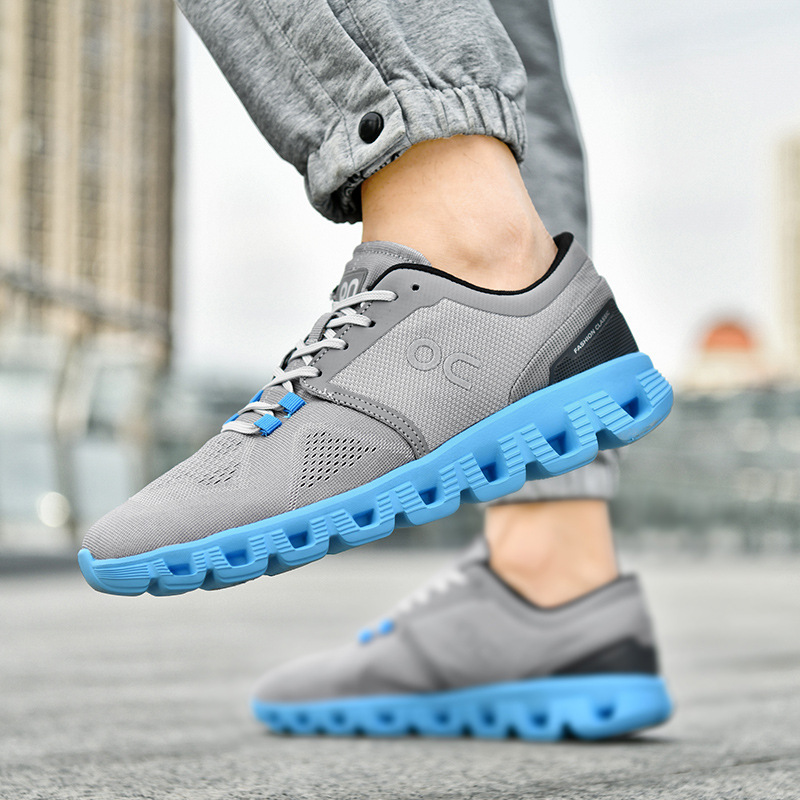 Free shipping designer sport shoe men black white blue gray comfortable breathable wear-resisting outdoor casual shoe 2025