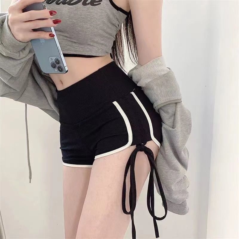 2025S Designer Shorts For Women Casual Spicy Girl Drawstring Sports Women S Clothing Summer New Hot Pants High Waist Slimming Straight Wide Leg Shorts