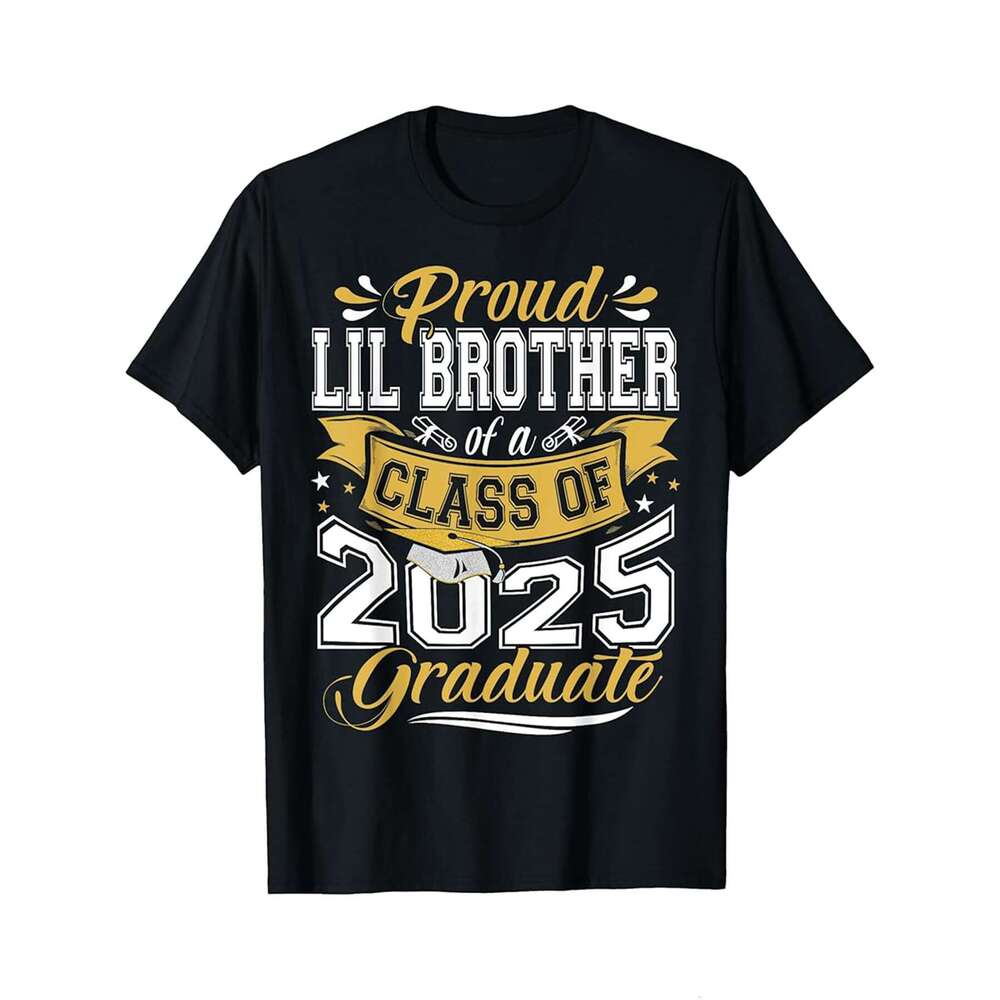 Designer T shirt Super Proud Great Grandma of 2025 Graduate Awesome Family - 220g Tshits