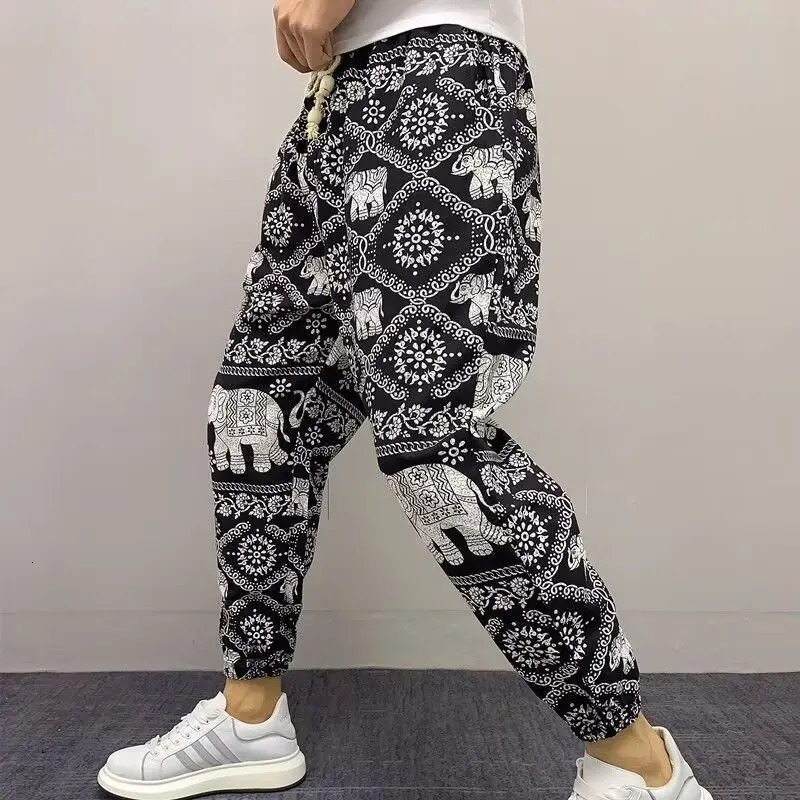 Mens Cargo Pants Men Clothing Baggy Pants Man Mens Cropped Trousers Gym Sport Korean Dongdaemun 2024 Running Joggers Jogging 250408