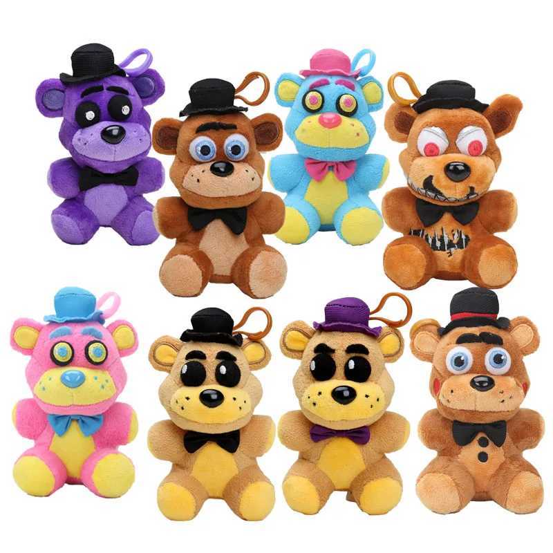 15cm Ted Bear Plush Keychain Cute Fazbear Stuffed Doll Plush Bear Pendant Gift Creative Party OfferXJ250409